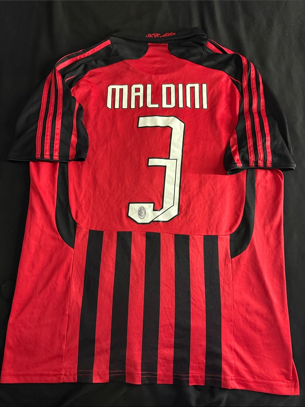 VINTAGE AC Milan #3 Paolo Maldini 2007-08 Adidas Serie A Home Jersey